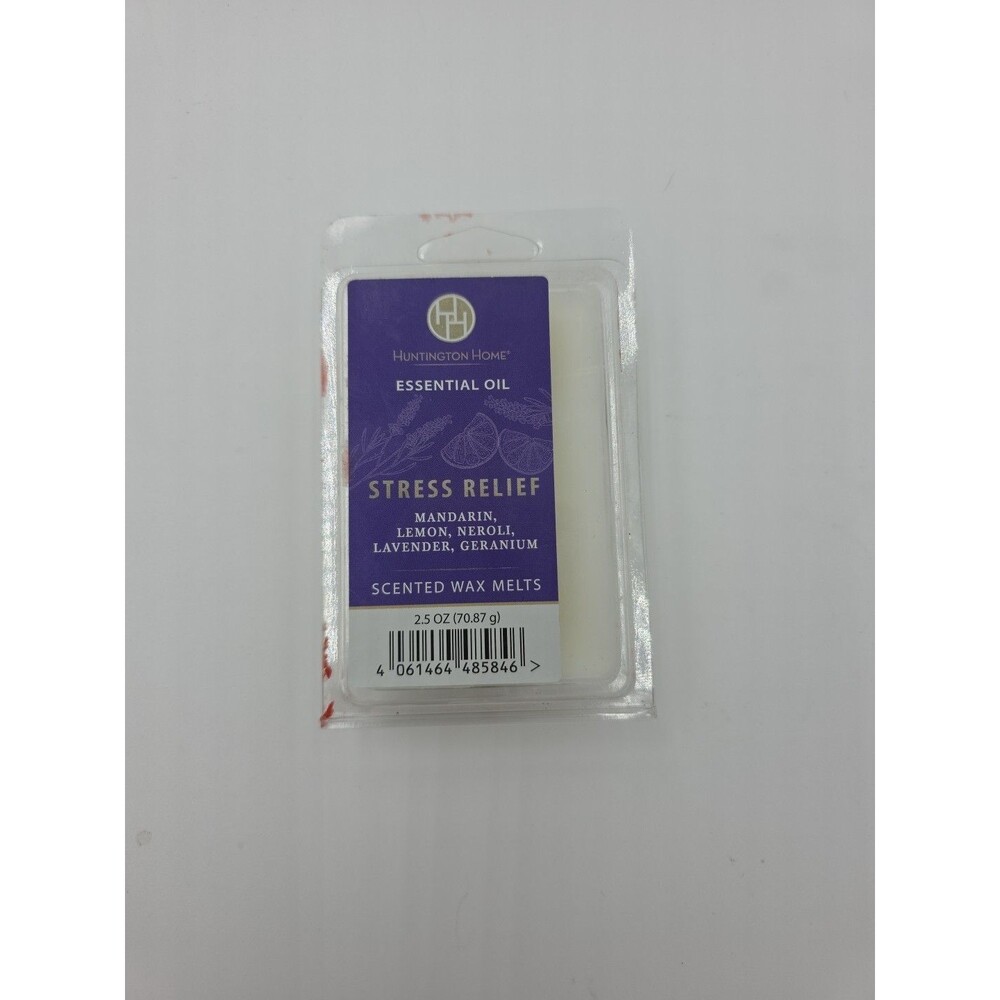 Huntington Home Wax Melts Stress Relief Mandarin Lemon 2.5 oz New. Aldi Brand